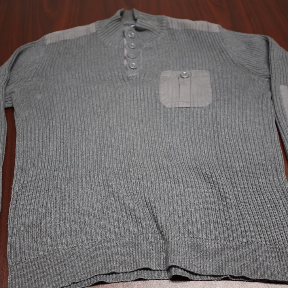 Grey cotton sweater